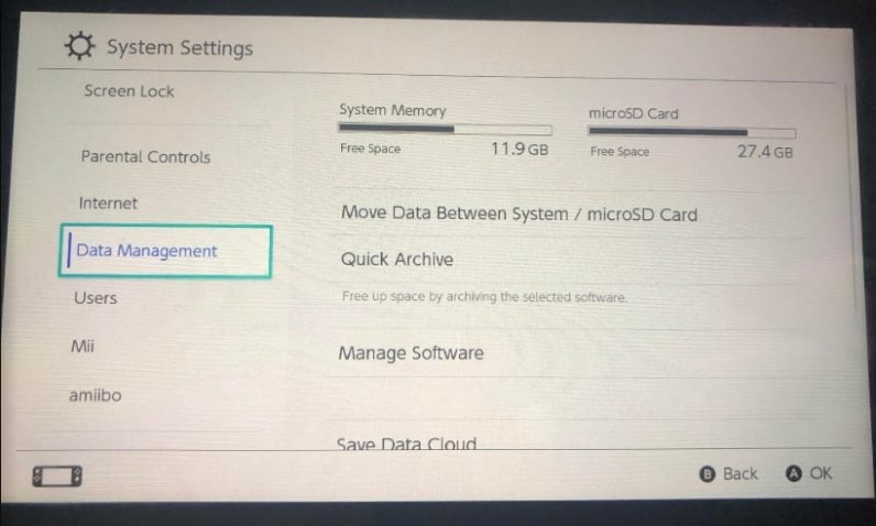 Tutotial: How to move Nintendo Switch games from the console to the SD card