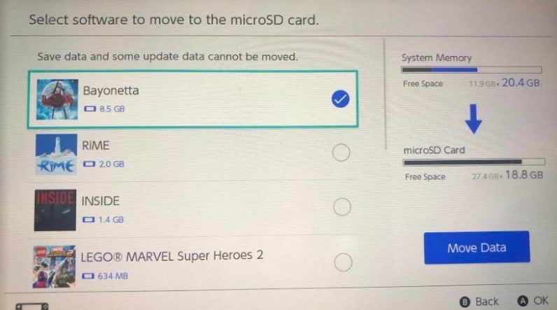 Tutotial: How to move Nintendo Switch games from the console to the SD card