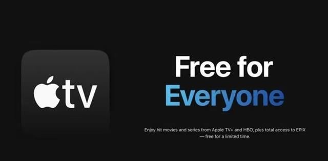 Watch free apple TV + at home during COVID-19