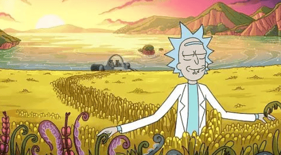 Best animated series in recent year : Rick and Morty Season 4 rating 9.1