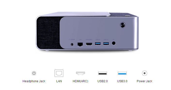 What is the difference between PCM and RAW in the audio settings of the projector?