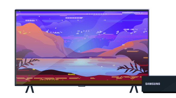 65 Q800T QLED 8K UHD TV Screen does not display right