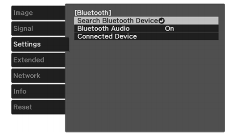 How does EPSON HC2100 connect to Bluetooth device?