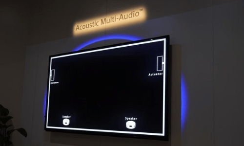 How did SONY 8K TV Z8H implement the frame speaker?  