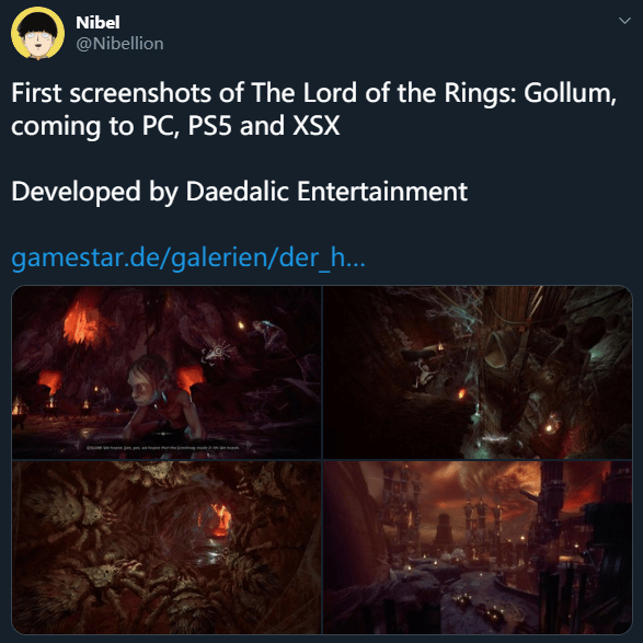 The Lord of the Rings: Gollum is coming to PC/PS5/XSX
