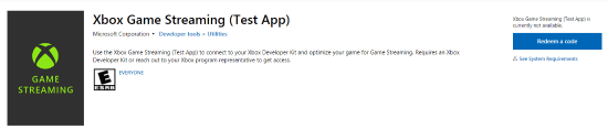 Microsoft has released a test APP that could stream XSX games on PC