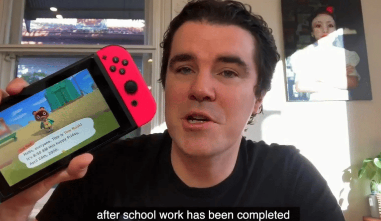 Australian Politician calling people play Animal Crossing at Home