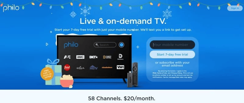 Philo TV vs.  AT&T WatchTV 