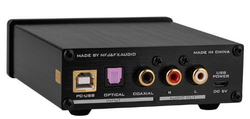 Optical fiber interface and coaxial interface 