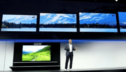 Samsung has introduced QLED TVs in 4k and 8k resolution