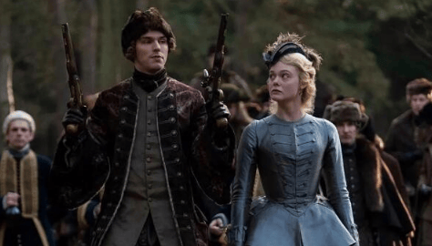 Hulu original The Great preview of Fanning and Nicholas Holt