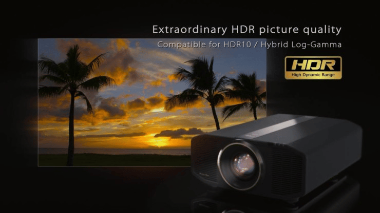 What is the function of HDR in the projector? What does it do
