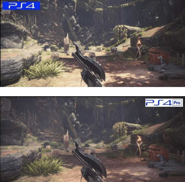  PS4 and PS4 PRO Comparison