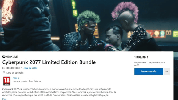 Xbox One X limited edition Cyberpunk 2077