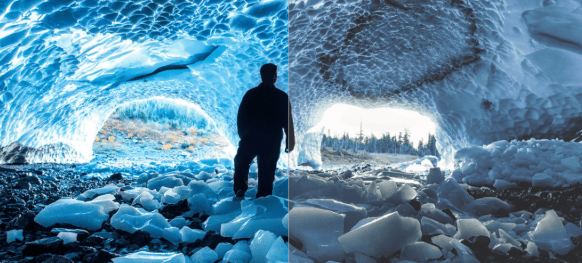 Comparison images between  HDR  and  SDR
