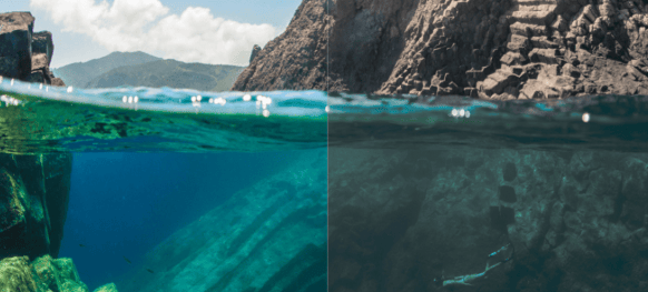 Comparison images between  HDR  and  SDR