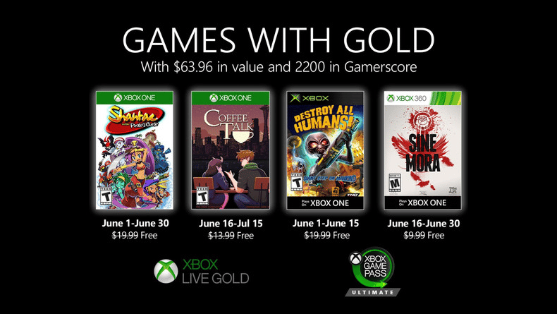 Free Xbox Games With Gold June 2020: the list of free Xbox games