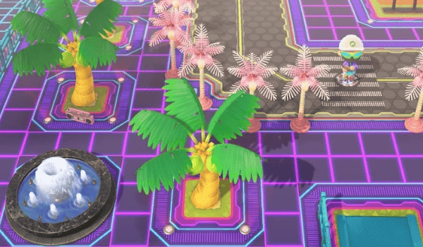 Animal Crossing New Horizons QR Code (2)- Cyberpunk, Water, Flowers design