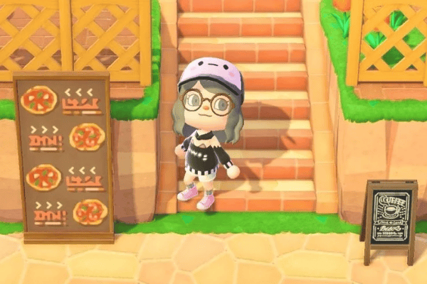 Animal Crossing New Horizons QR Code (2)- Cyberpunk, Water, Flowers design