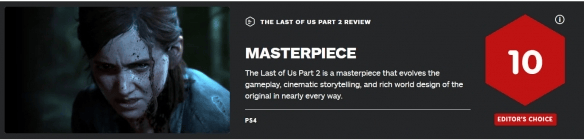 The Last of Us: Part II Media Rating List: Best Game on PS5