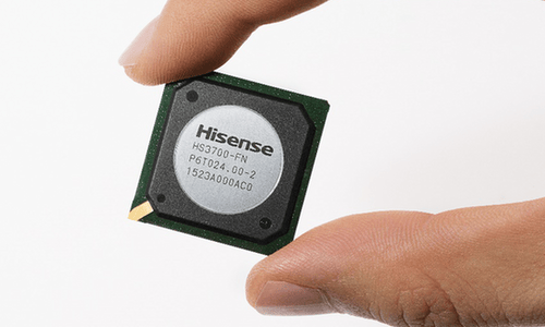 Why picture processing chip is significant for large screen TVs?