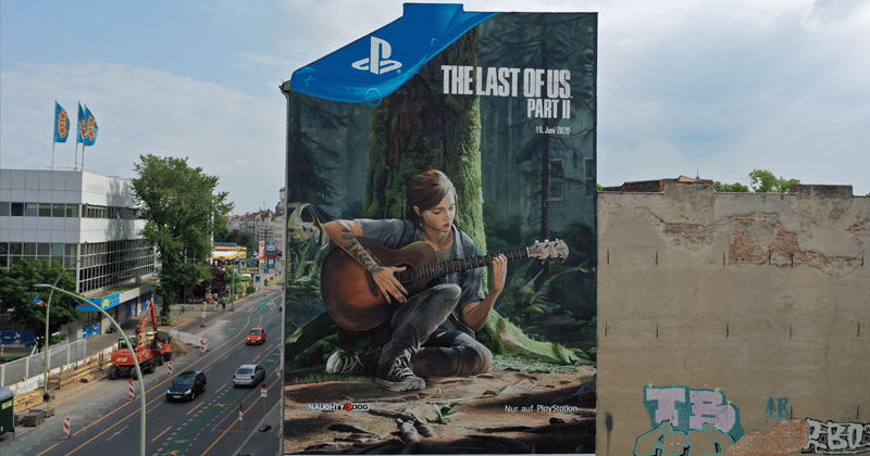 The Last of Us Part 2: Ellie's huge wall advertising scene is super shocking