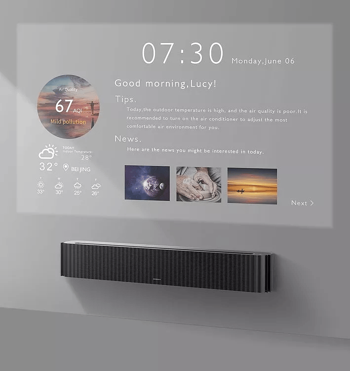 Best projector design 2020: combine an air conditioner and projector
