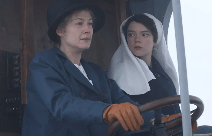 Radioactive movie short review: Chaotic plot but great performance of Rosamund Pike 