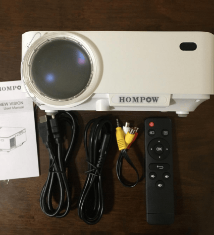 Cheap Hompow Mini Projector: pros and cons, things should be paid attention