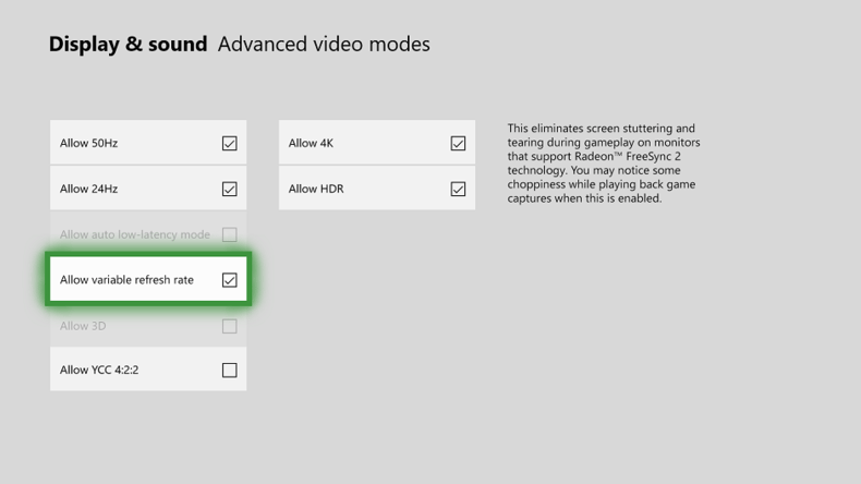 Xbox One and VRR: Which VRR compatible screen / monitor to choose?