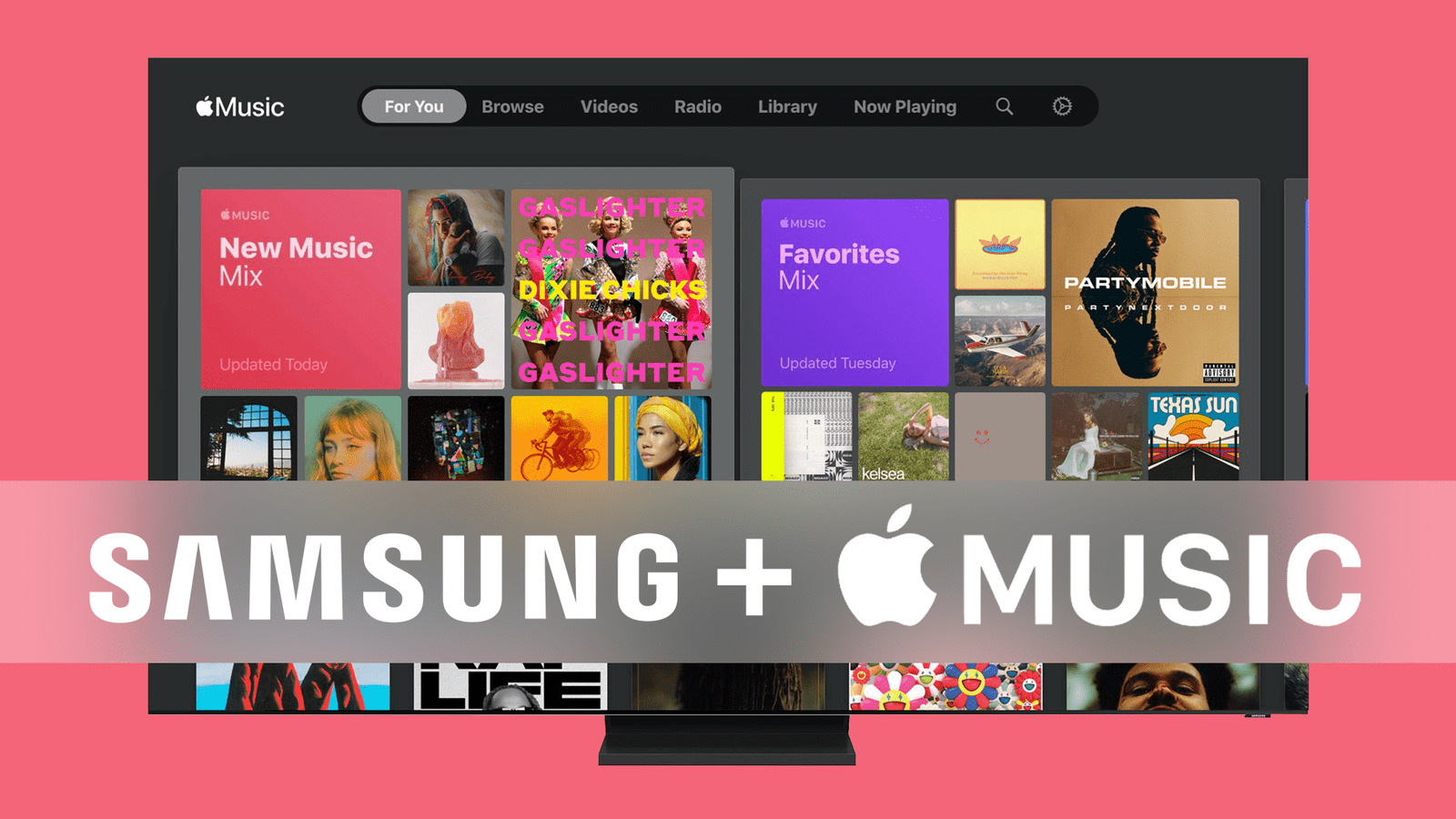 Samsung mart TV's Apple Music supports real-time lyrics 