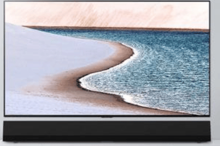 LG GX Soundbar perfectly fit the GX Gallery series TVs 