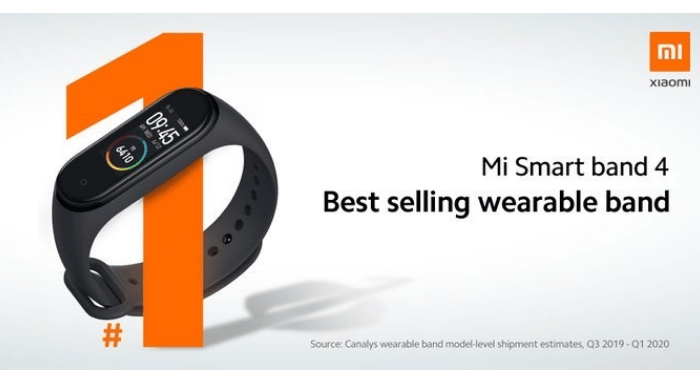 Xiaomi Bracelet 4 became the world's best-selling wearable bracelet product