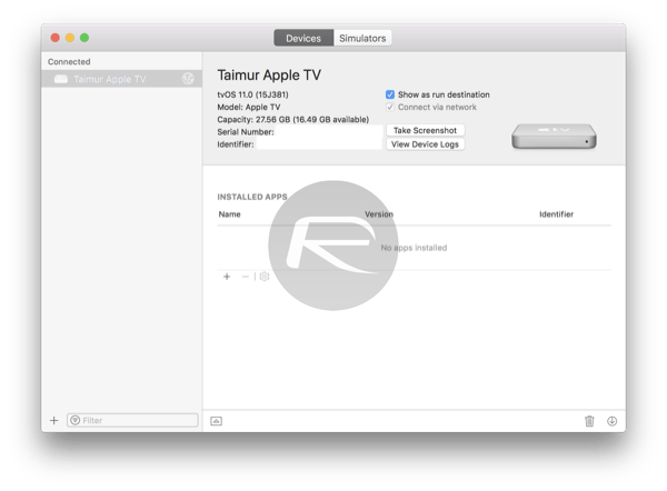 Apple TV 4K Connect To Xcode On Mac by Wi-Fi Tutorial in Detail
