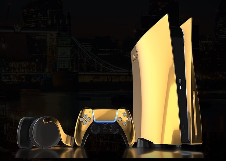  Sony PS5-24K gold limited edition announced, and gold handle