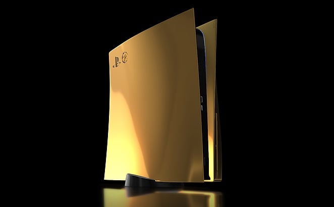 Sony PS5-24K gold limited edition announced, and gold handle
