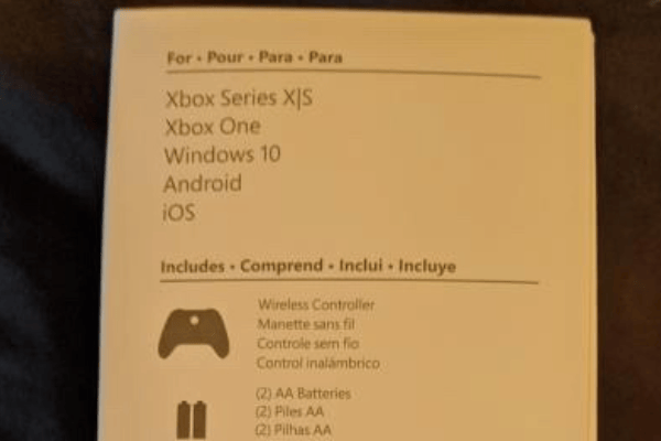 Xbox Series S control handle packaging leaked
