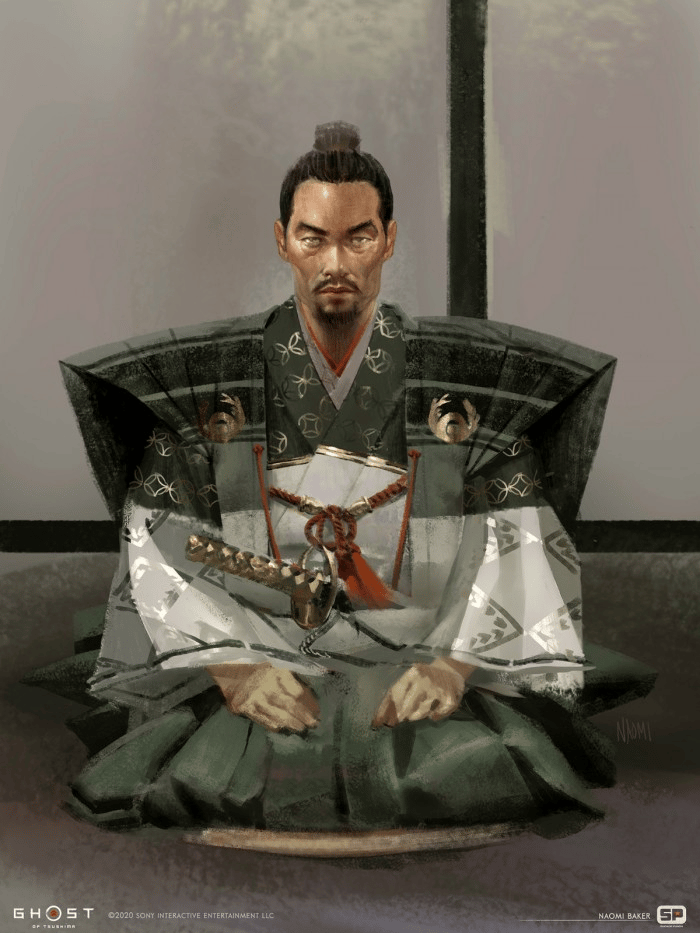 The Ghost of Tsushima design drawings and original paintings appreciation