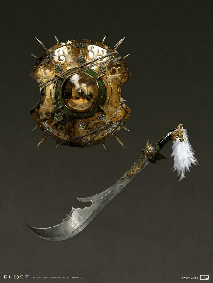 The Ghost of Tsushima design drawings and original paintings appreciation