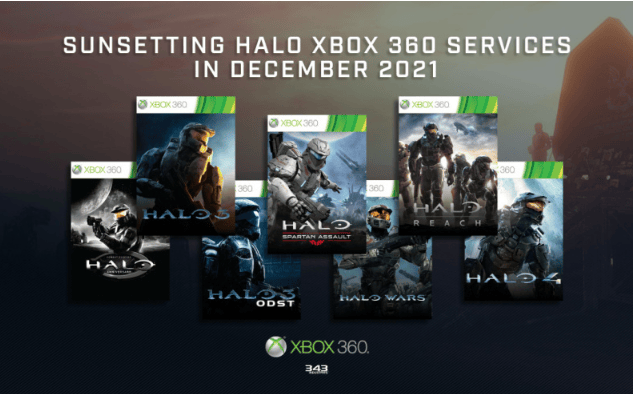 Xbox 360's Halo game online service will be shut down in January 2022