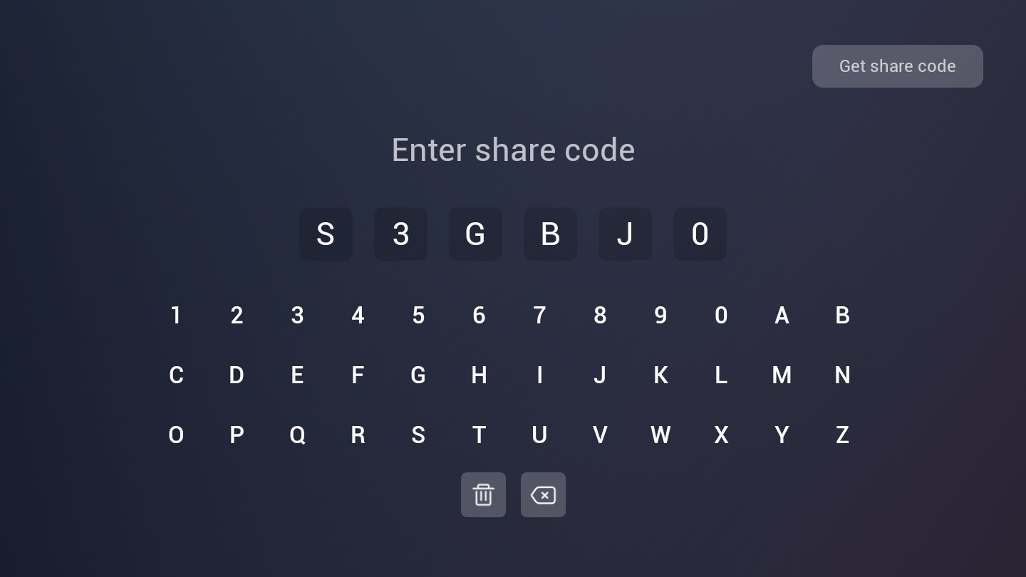 Fuantuan TV share code