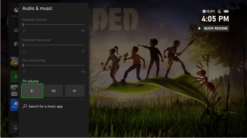 Change TV volume – new CEC feature for Xbox Series X|S