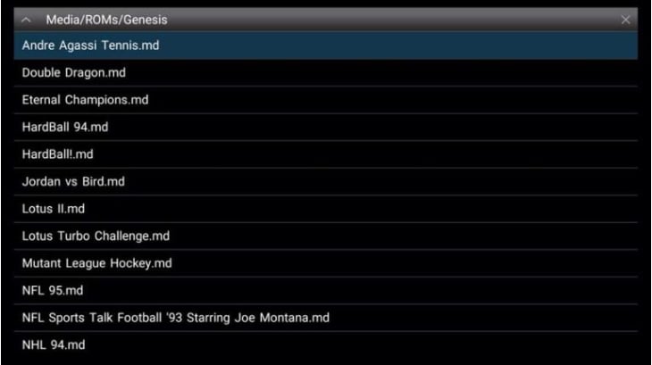 Emulation Nvidia Shield: MD.emu