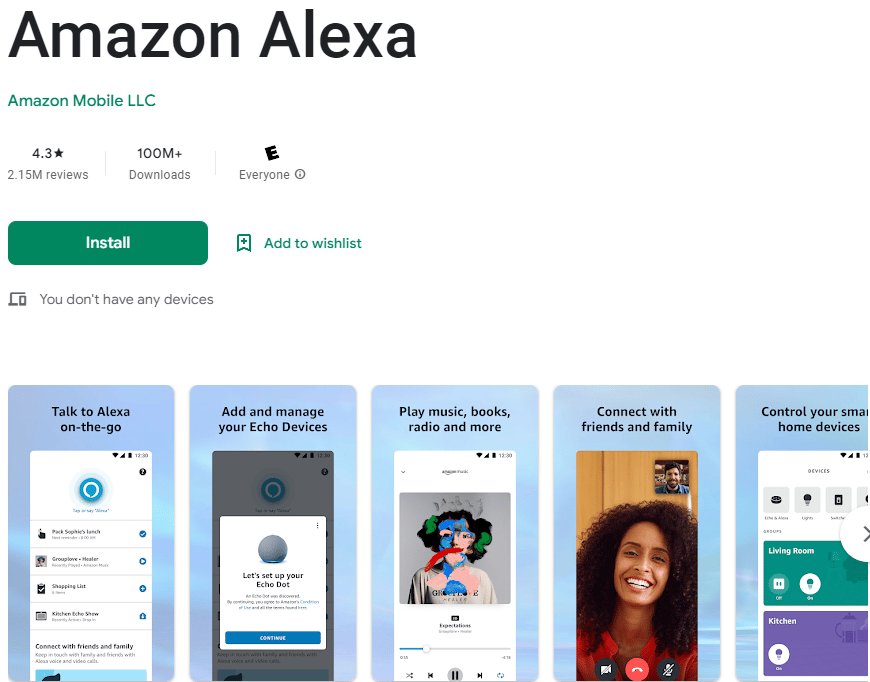 Amazon Alexa APP
