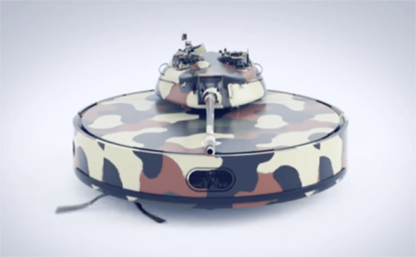 Robot vacuum cleanser World of Tanks edition