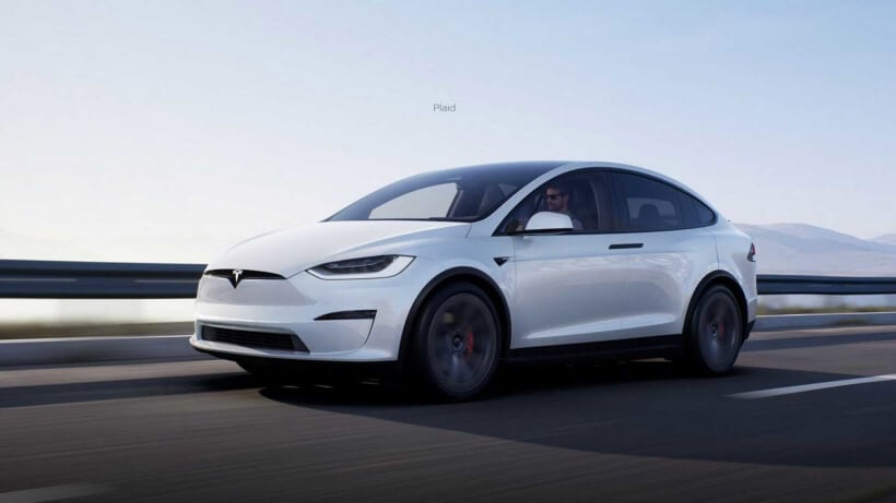 Tesla's new Model X with a new interior design