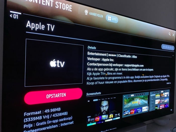 Some 2018 LG TVs introduce the Apple TV app
