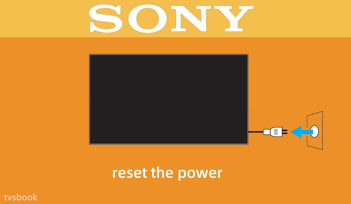 Check the Sony TV cable and reset the power.jpg