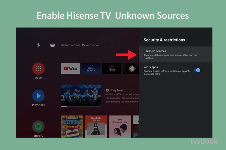 Enable Hisense TV  Unknown Sources.jpg