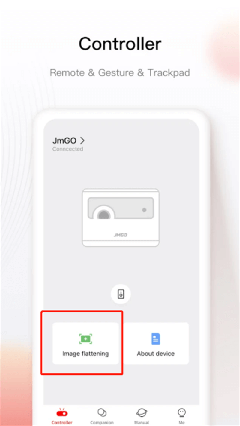 Go to Image Flattening in the JMGO App.png